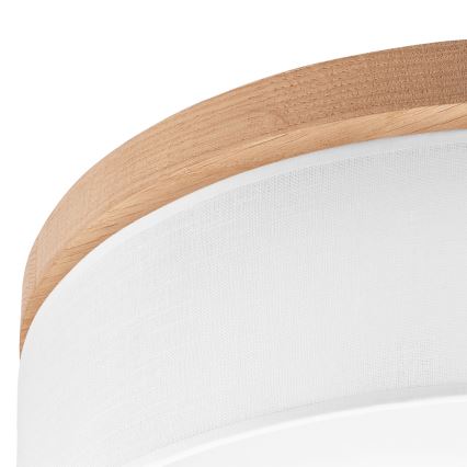 Brilagi - LED Stropní svítidlo BELLADONNA 3xE27/15W/230V pr. 50 cm bílá/dub