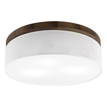 Brilagi - LED Stropní svítidlo BELLADONNA 3xE27/15W/230V pr. 50 cm bílá/dub ořech