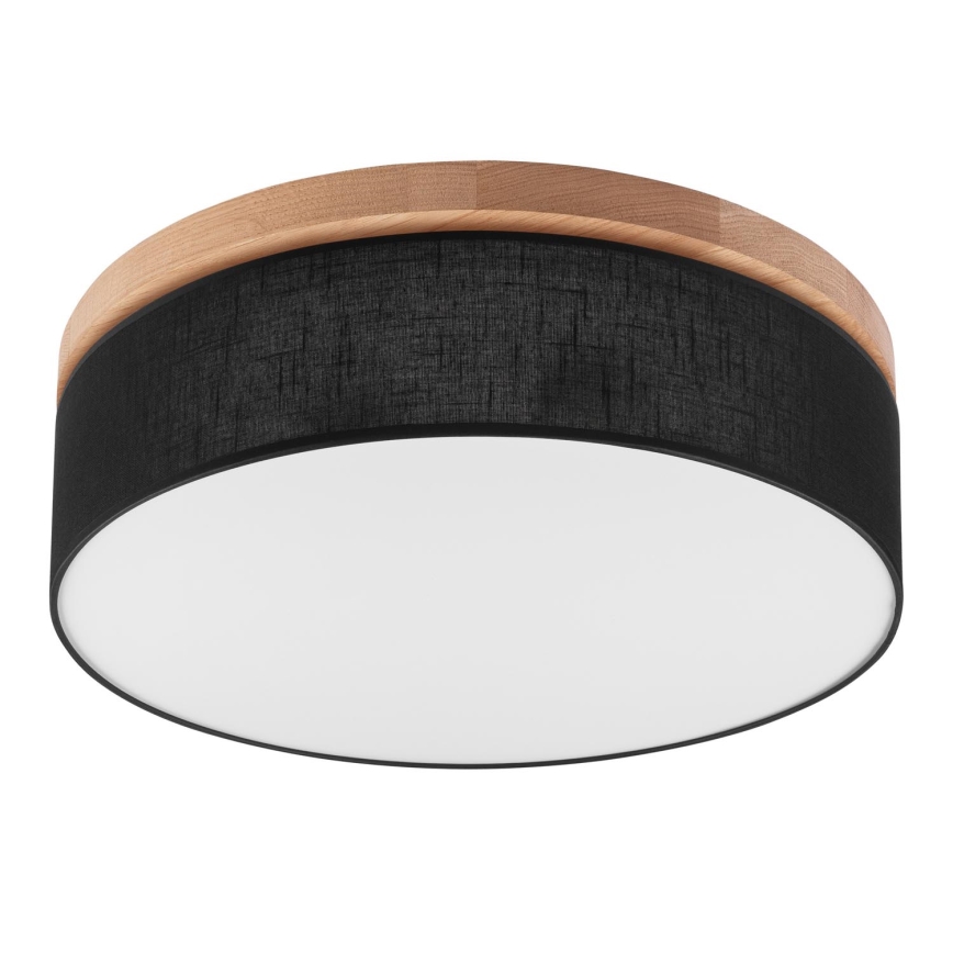 Brilagi - LED Stropní svítidlo BELLADONNA 3xE27/15W/230V pr. 50 cm černá/dub