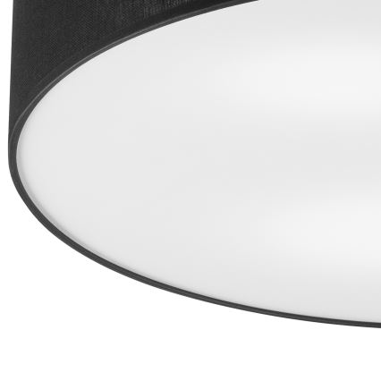 Brilagi - LED Stropní svítidlo BELLADONNA 3xE27/15W/230V pr. 50 cm černá/dub