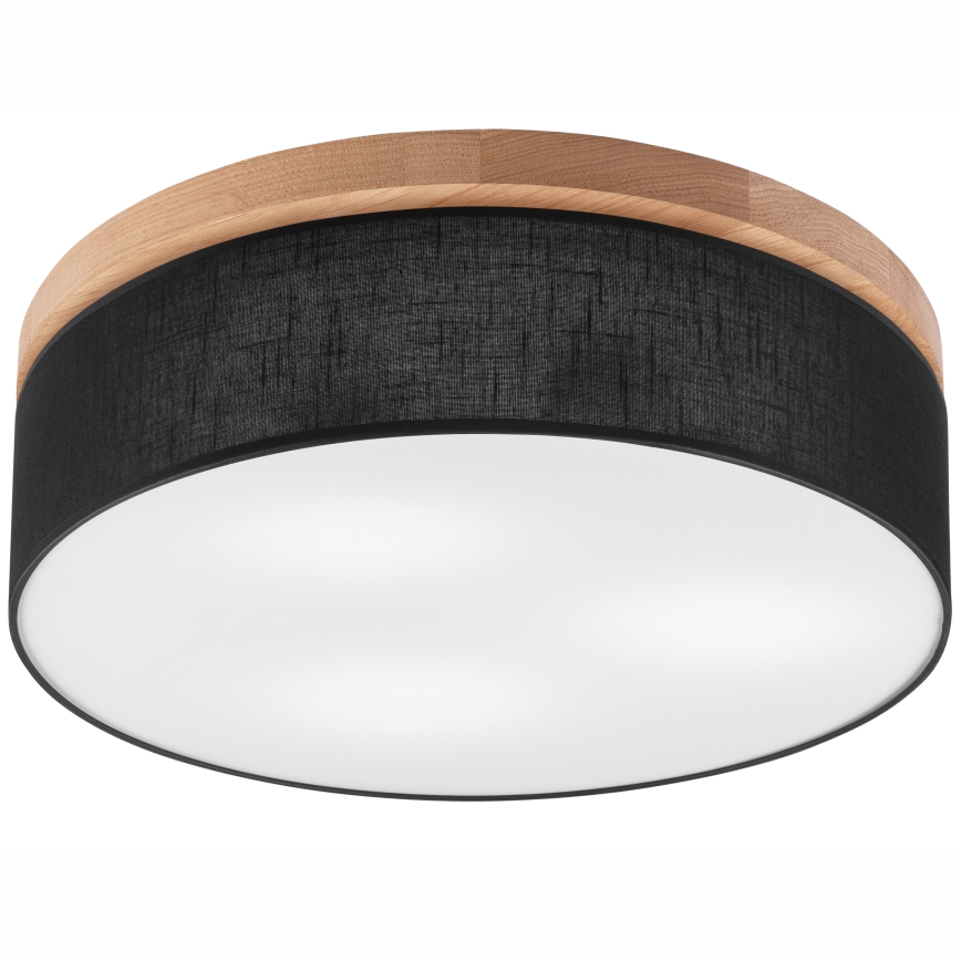 Brilagi - LED Stropní svítidlo BELLADONNA 3xE27/15W/230V pr. 50 cm černá/dub