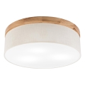 Brilagi - LED Stropní svítidlo BELLADONNA 3xE27/15W/230V pr. 50 cm krémová/dub