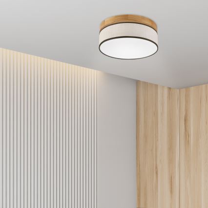 Brilagi - LED Stropní svítidlo BELLADONNA LED/20W/230V pr. 30 cm krémová/dub