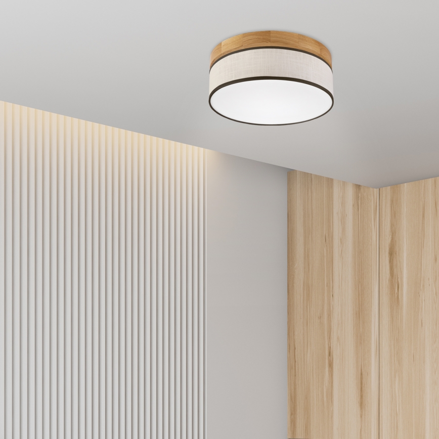 Brilagi - LED Stropní svítidlo BELLADONNA LED/20W/230V pr. 30 cm krémová/dub