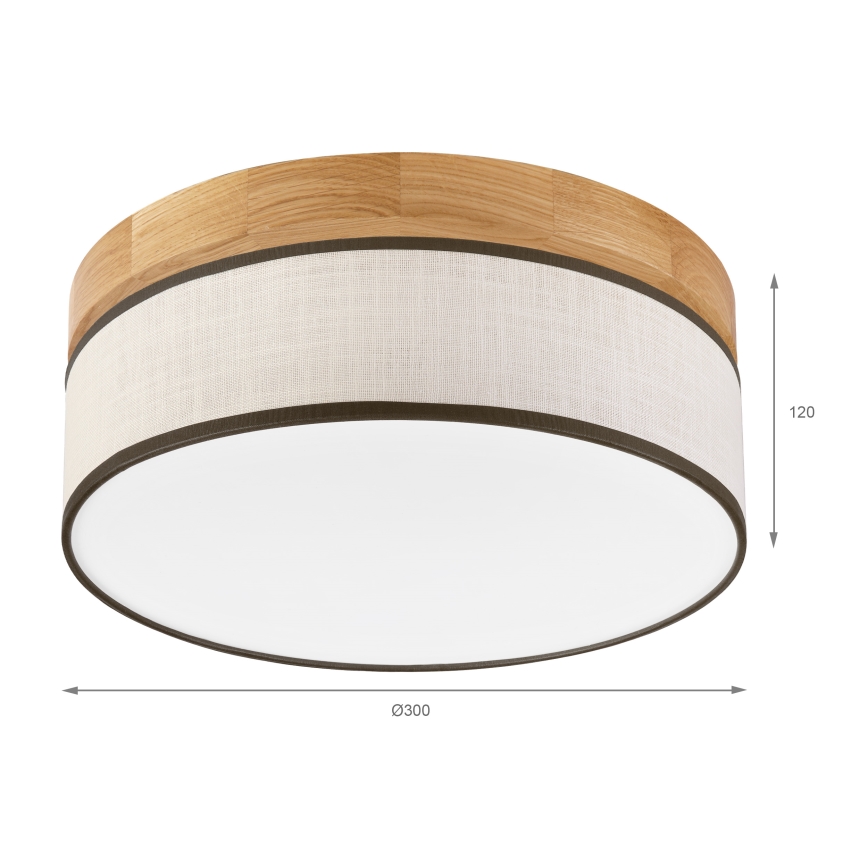 Brilagi - LED Stropní svítidlo BELLADONNA LED/20W/230V pr. 30 cm krémová/dub