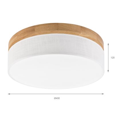 Brilagi - LED Stropní svítidlo BELLADONNA LED/36W/230V pr. 40 cm bílá/dub