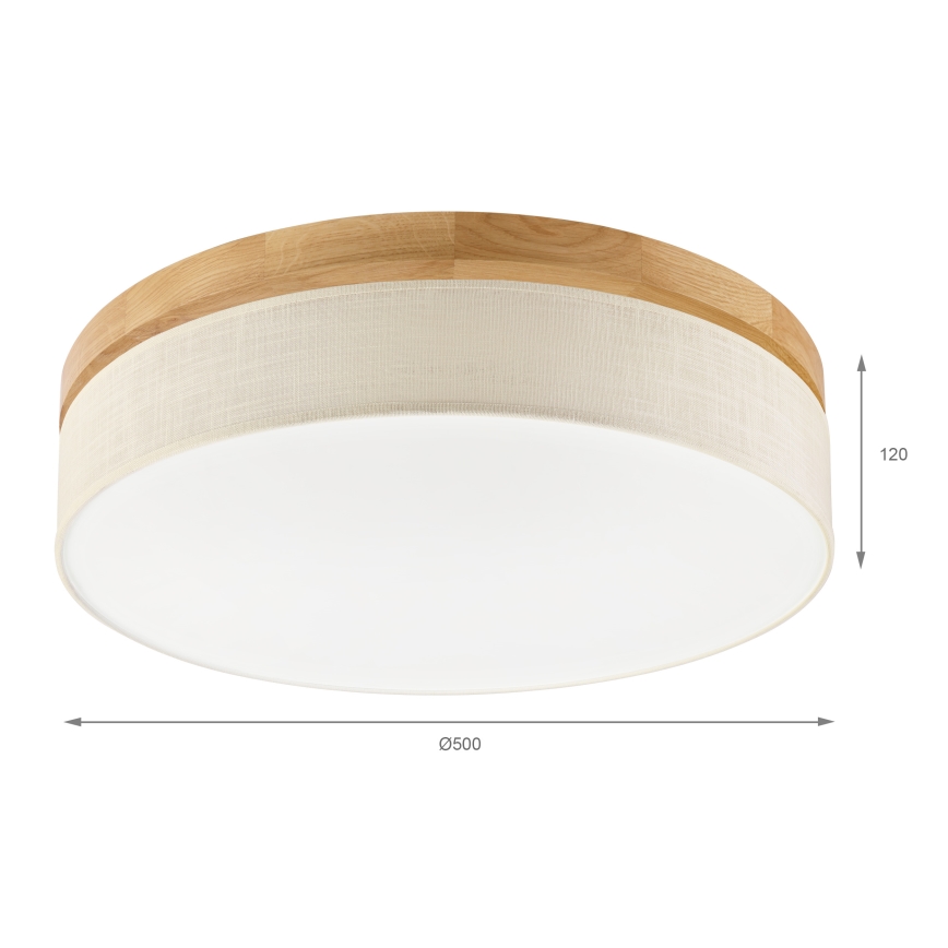 Brilagi - LED Stropní svítidlo BELLADONNA LED/36W/230V pr. 50 cm krémová/dub