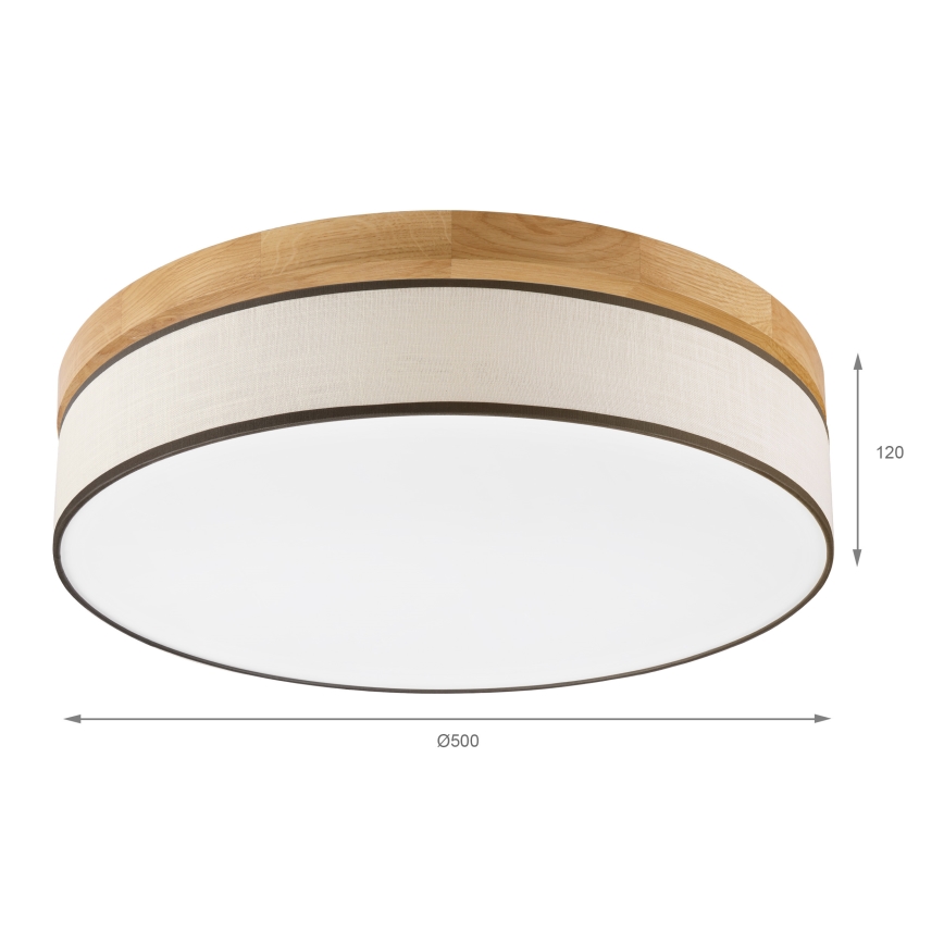 Brilagi - LED Stropní svítidlo BELLADONNA LED/36W/230V pr. 50 cm krémová/dub