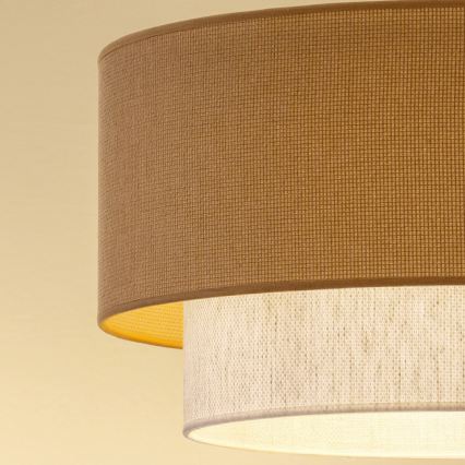 Brilagi - LED Stropní svítidlo BOHO ECO 1xE27/10W/230V pr. 40 cm béžová/krémová