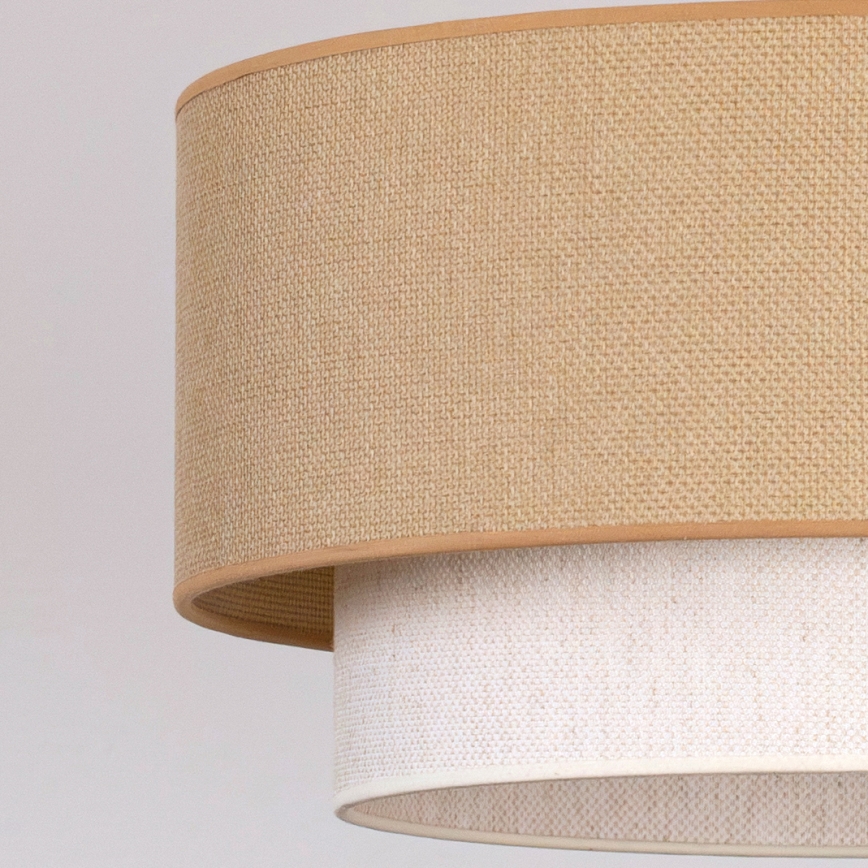 Brilagi - LED Stropní svítidlo BOHO ECO 1xE27/10W/230V pr. 40 cm béžová/krémová