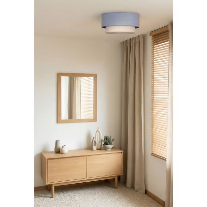 Brilagi - LED Stropní svítidlo BOHO ECO 1xE27/10W/230V pr. 40 cm modrá/krémová