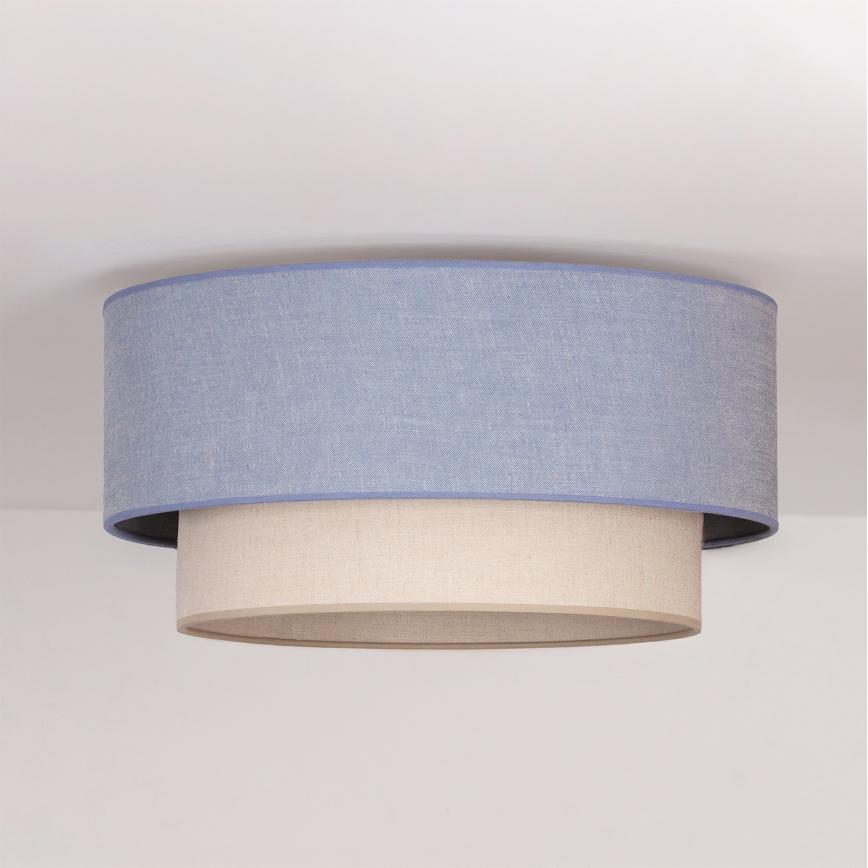 Brilagi - LED Stropní svítidlo BOHO ECO 1xE27/10W/230V pr. 40 cm modrá/krémová