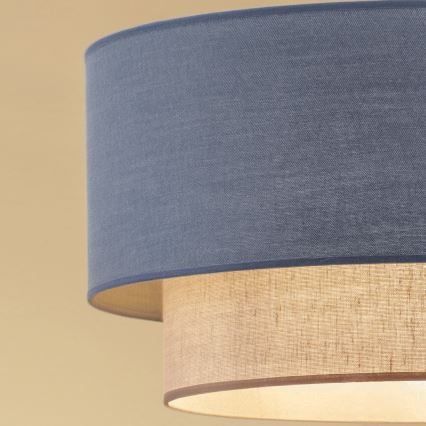 Brilagi - LED Stropní svítidlo BOHO ECO 1xE27/10W/230V pr. 40 cm modrá/krémová