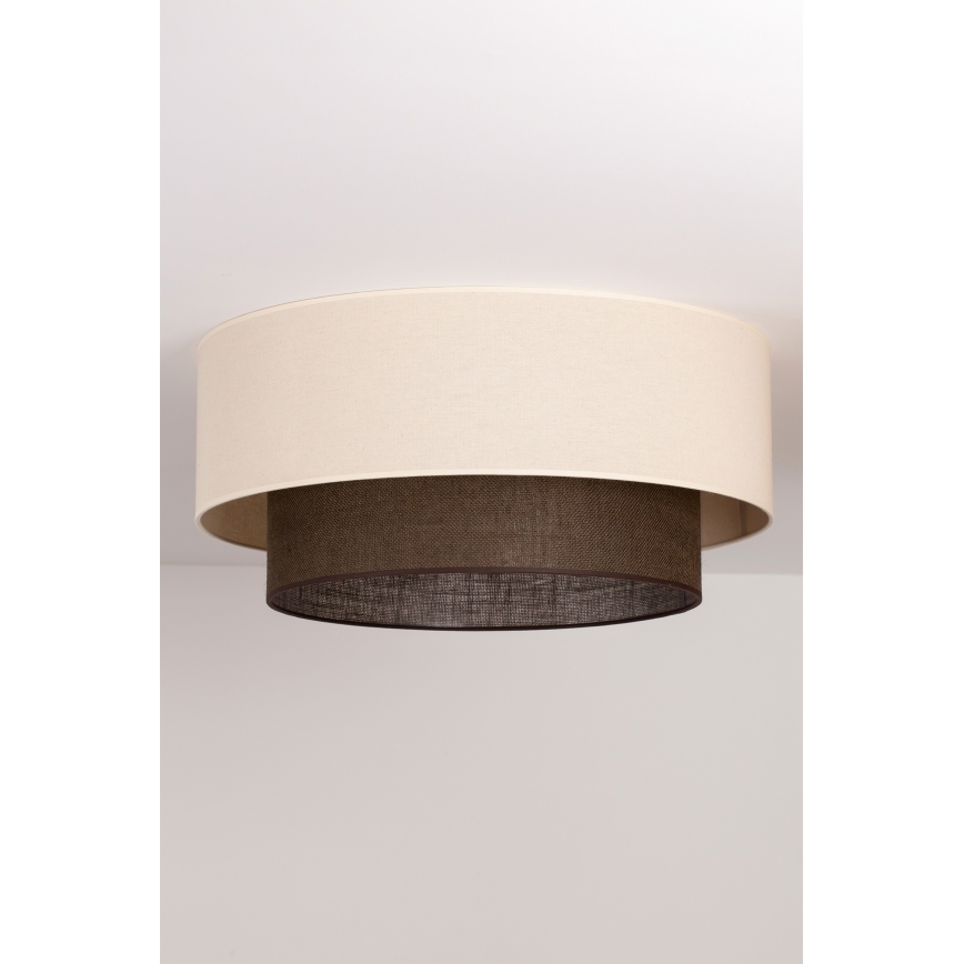 Brilagi - LED Stropní svítidlo BOHO STYLE 3xE27/15W/230V pr. 60 cm krémová/hnědá