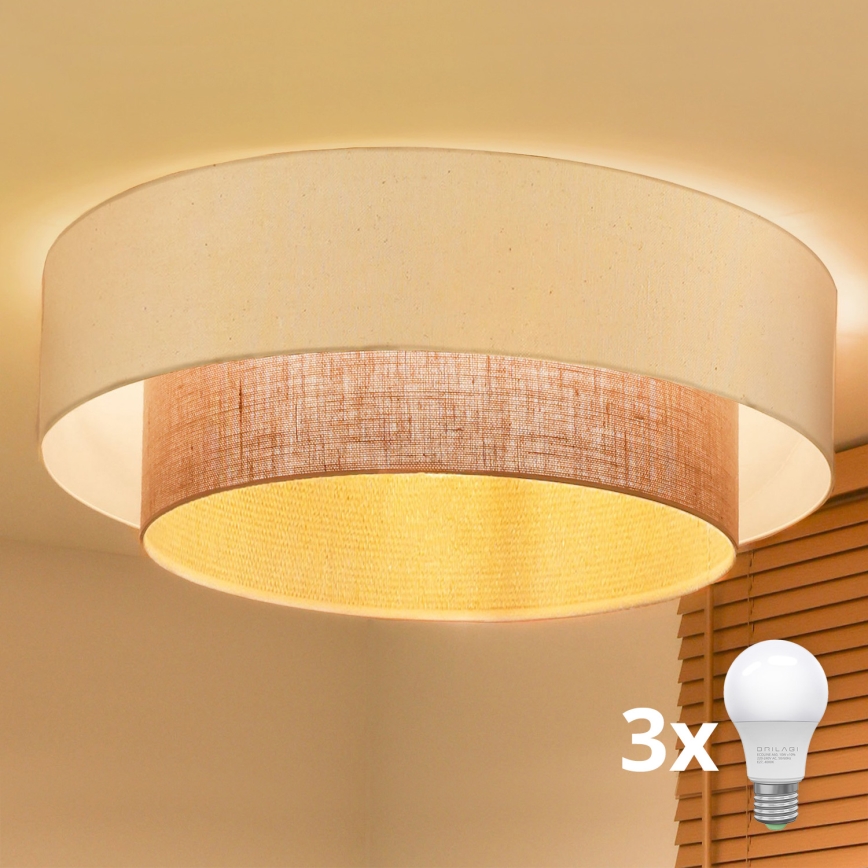 Brilagi - LED Stropní svítidlo BOHO STYLE 3xE27/15W/230V pr. 80 cm