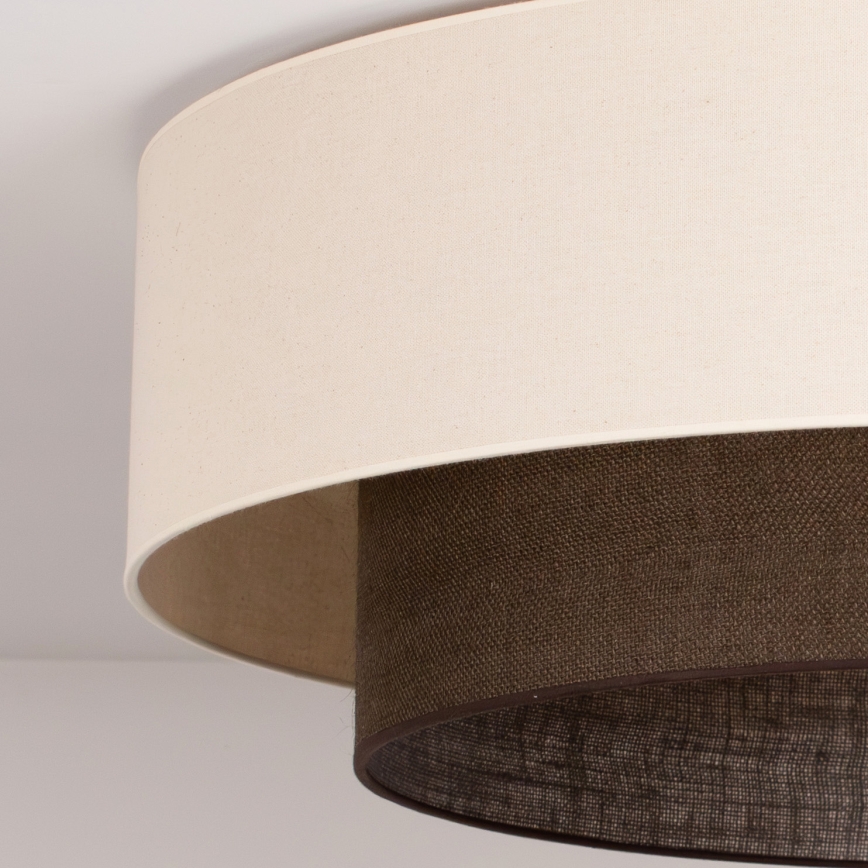 Brilagi - LED Stropní svítidlo BOHO STYLE 3xE27/15W/230V pr. 80 cm krémová/hnědá