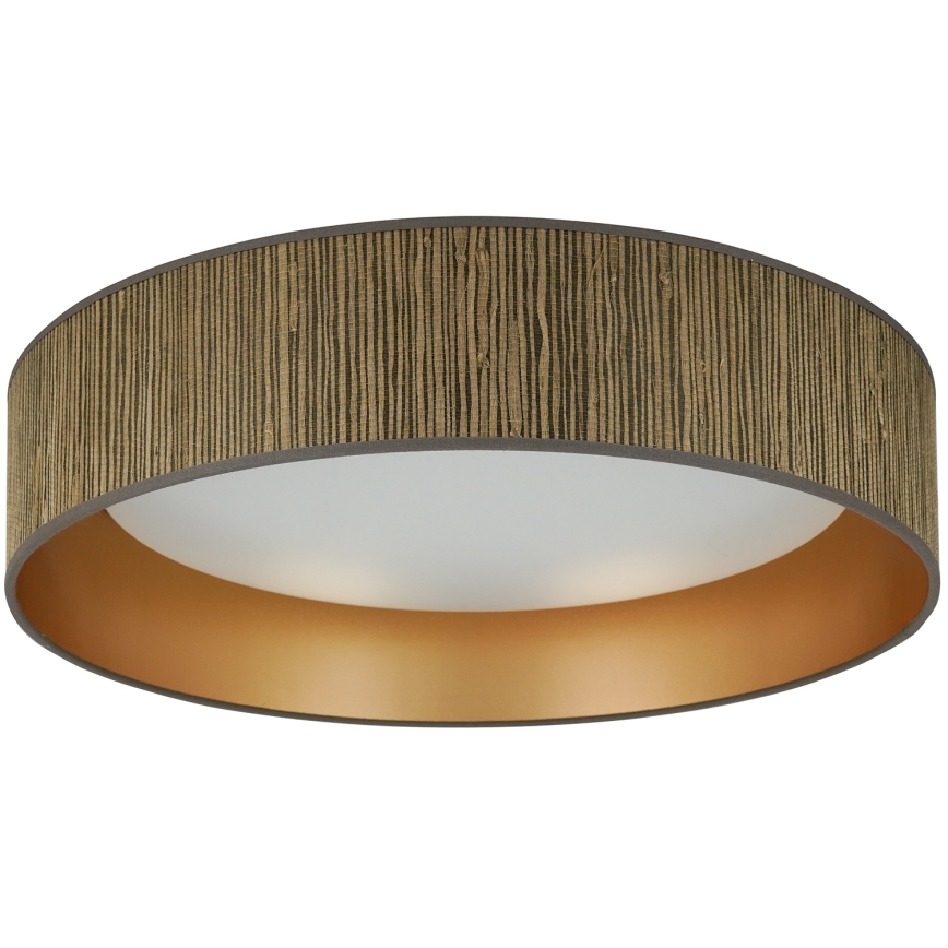 Brilagi - LED Stropní svítidlo BOSTON ROLLER LED/24W/230V pr. 45 cm sláma hnědá/zlatá