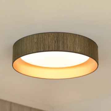 Brilagi - LED Stropní svítidlo BOSTON ROLLER LED/24W/230V pr. 45 cm sláma hnědá/zlatá