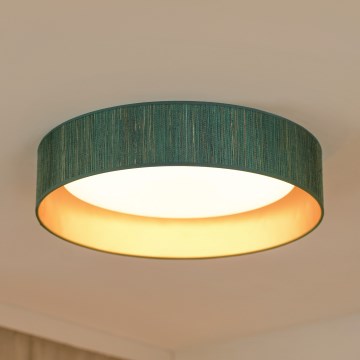 Brilagi - LED Stropní svítidlo BOSTON ROLLER LED/24W/230V pr. 45 cm sláma zelená/zlatá