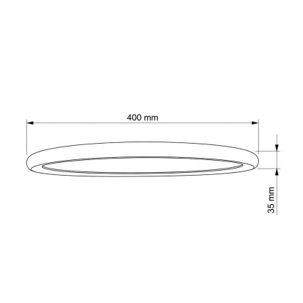 Brilagi - LED Stropní svítidlo CARLOS LED/24W/230V pr. 40 cm bílá