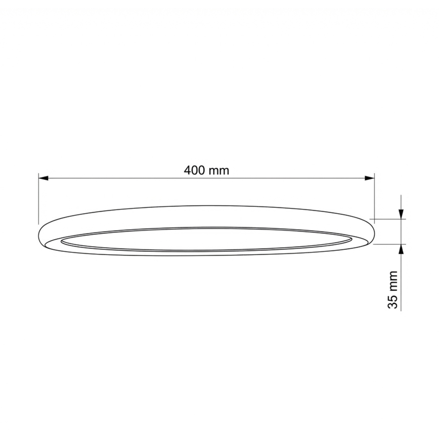 Brilagi - LED Stropní svítidlo CARLOS LED/24W/230V pr. 40 cm bílá