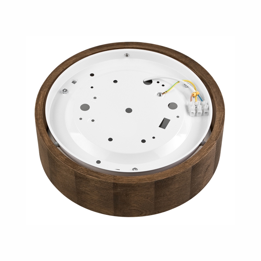Brilagi - LED Stropní svítidlo CARVALHO 1xE27/15W/230V dub ořech pr. 27 cm