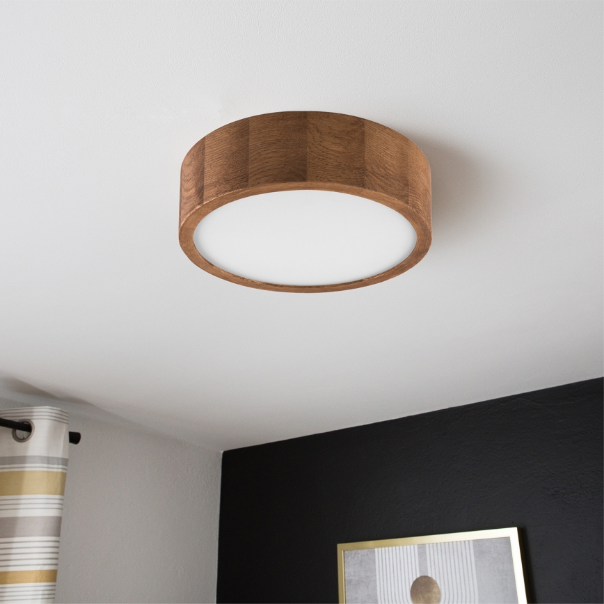 Brilagi - LED Stropní svítidlo CARVALHO 1xE27/15W/230V dub třešeň pr. 27 cm