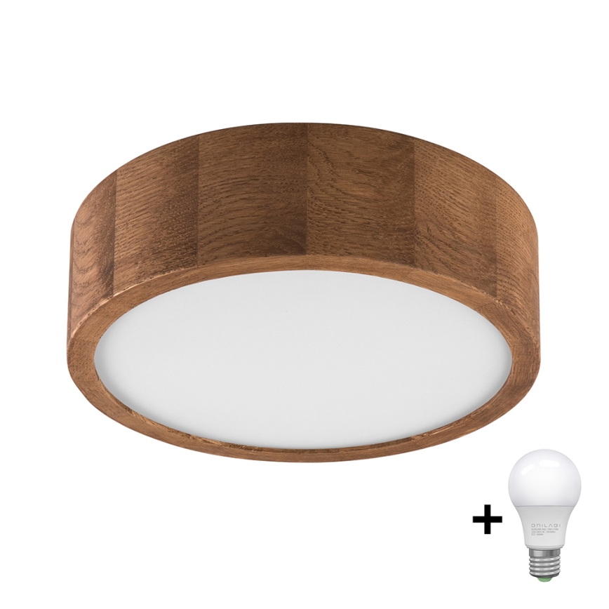 Brilagi - LED Stropní svítidlo CARVALHO 1xE27/60W/230V dub třešeň pr. 27 cm