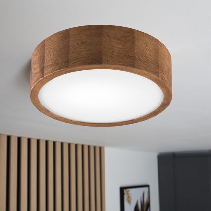 Brilagi - LED Stropní svítidlo CARVALHO 1xE27/60W/230V dub třešeň pr. 27 cm