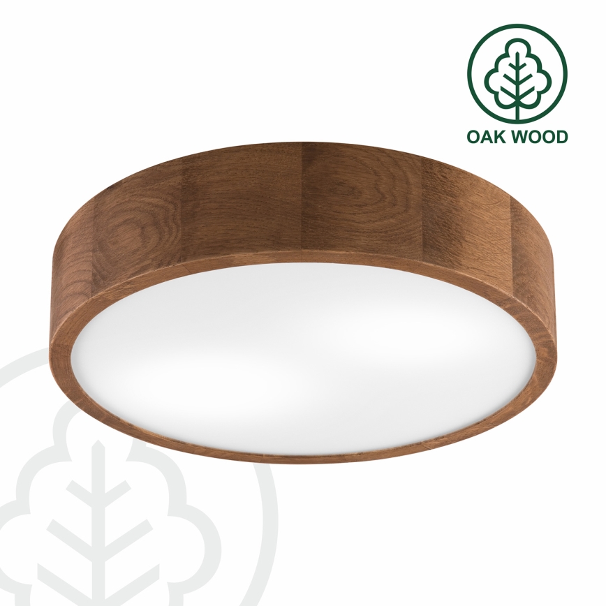 Brilagi - LED Stropní svítidlo CARVALHO 2xE27/15W/230V dub třešeň pr. 37 cm