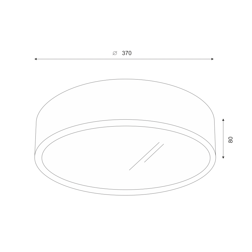 Brilagi - LED Stropní svítidlo CARVALHO 2xE27/15W/230V dub třešeň pr. 37 cm