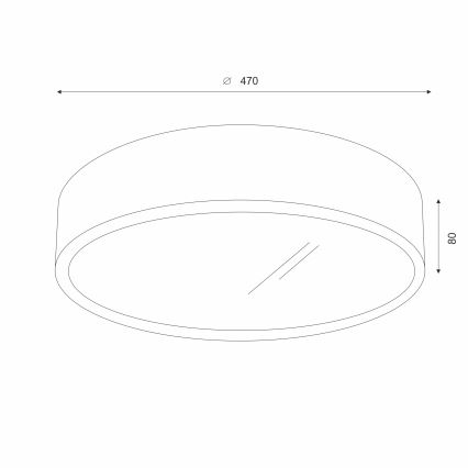 Brilagi - LED Stropní svítidlo CARVALHO 3xE27/15W/230V dub třešeň pr. 47 cm