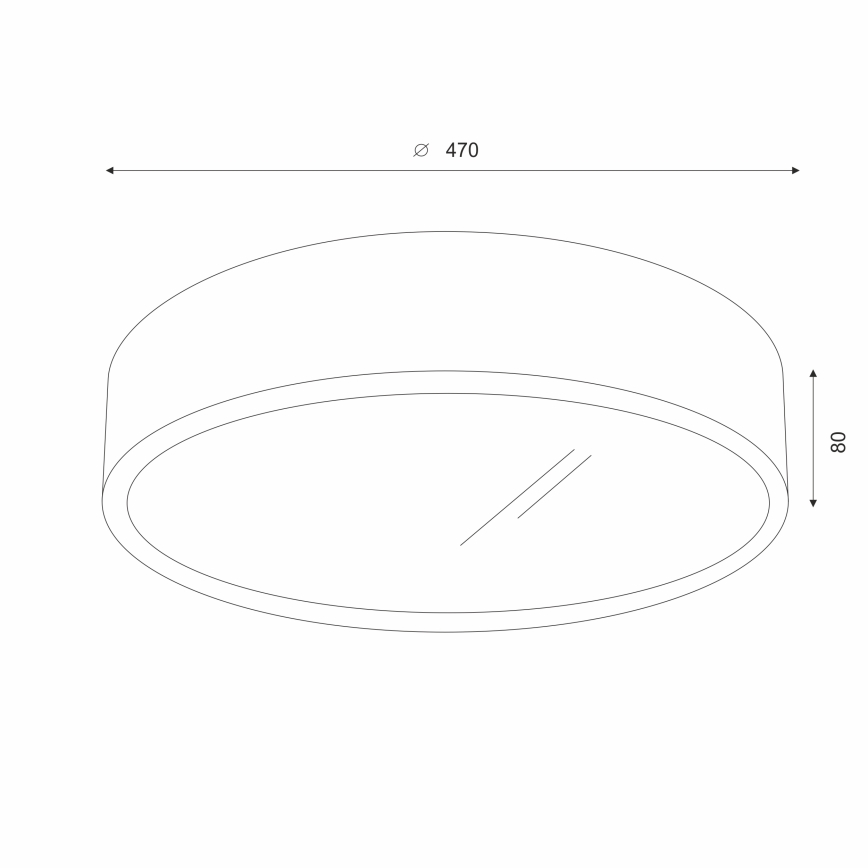 Brilagi - LED Stropní svítidlo CARVALHO 3xE27/15W/230V dub třešeň pr. 47 cm