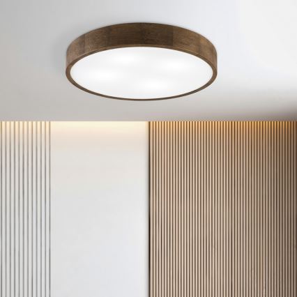 Brilagi - LED Stropní svítidlo CARVALHO 4xE27/60W/230V dub ořech pr. 57,5 cm