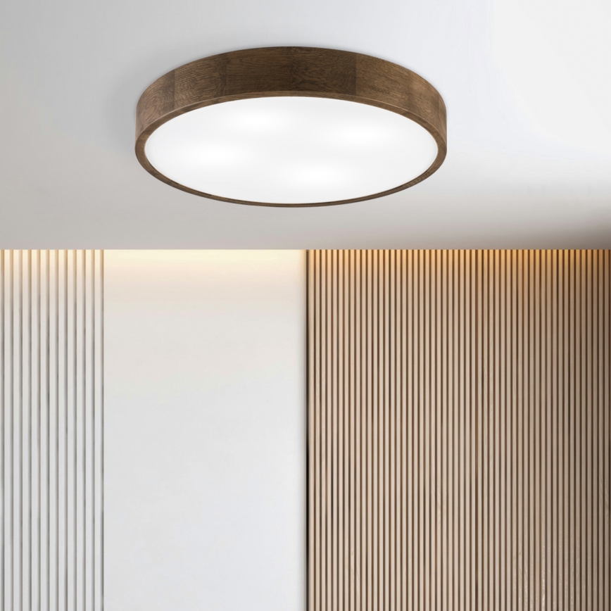 Brilagi - LED Stropní svítidlo CARVALHO 4xE27/60W/230V dub ořech pr. 57,5 cm
