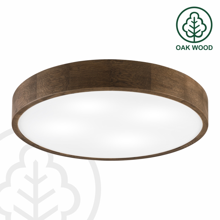 Brilagi - LED Stropní svítidlo CARVALHO 4xE27/60W/230V dub ořech pr. 57,5 cm