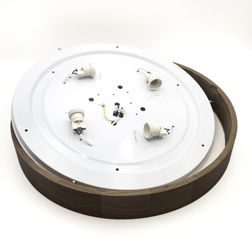 Brilagi - LED Stropní svítidlo CARVALHO 4xE27/60W/230V dub ořech pr. 57,5 cm