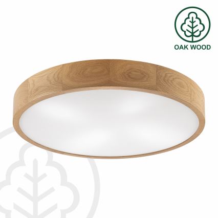 Brilagi - LED Stropní svítidlo CARVALHO 4xE27/60W/230V dub pr. 57,5 cm