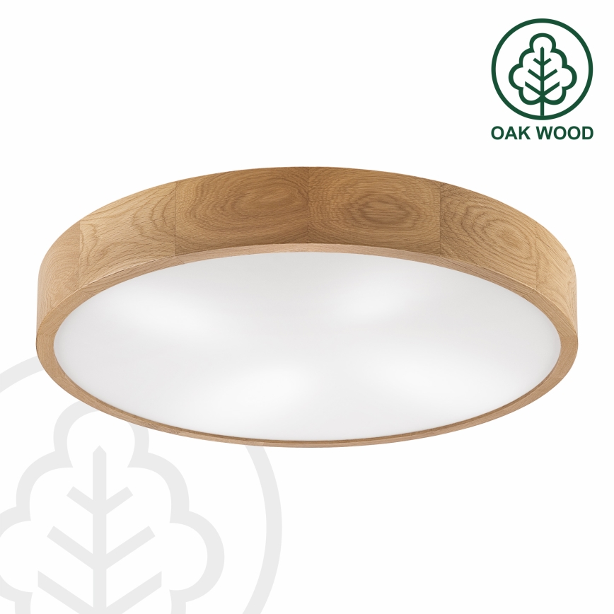 Brilagi - LED Stropní svítidlo CARVALHO 4xE27/60W/230V dub pr. 57,5 cm