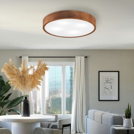 Brilagi - LED Stropní svítidlo CARVALHO 4xE27/60W/230V dub třešeň pr. 57,5 cm