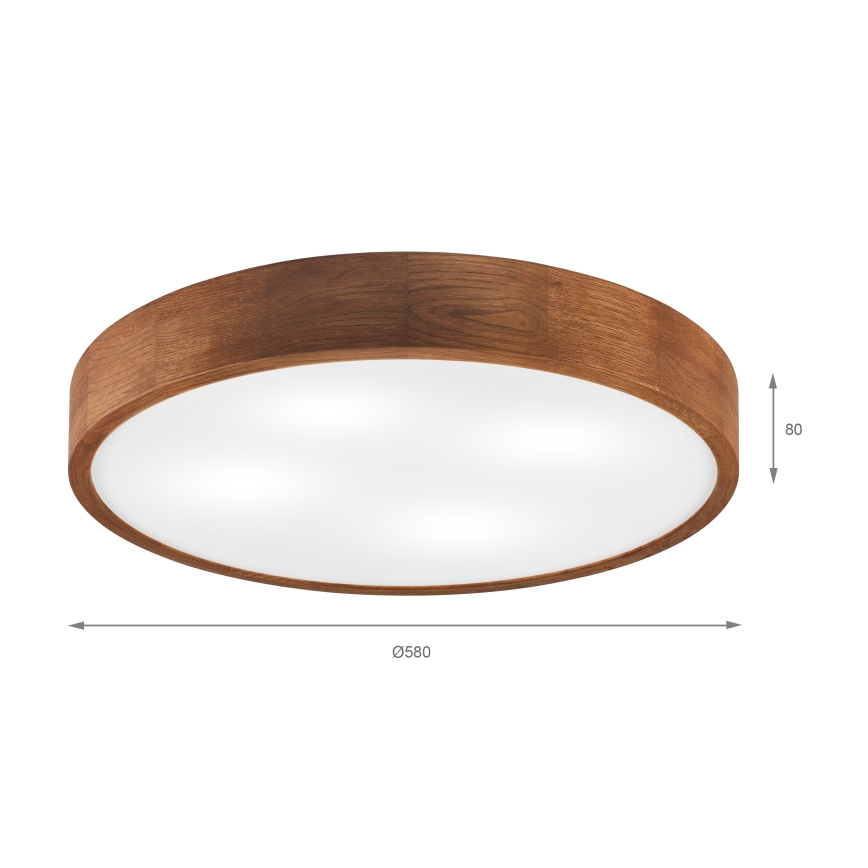 Brilagi - LED Stropní svítidlo CARVALHO 4xE27/60W/230V dub třešeň pr. 57,5 cm
