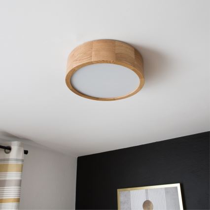 Brilagi - LED Stropní svítidlo CARVALHO LED/20W/230V dub pr. 27,5 cm