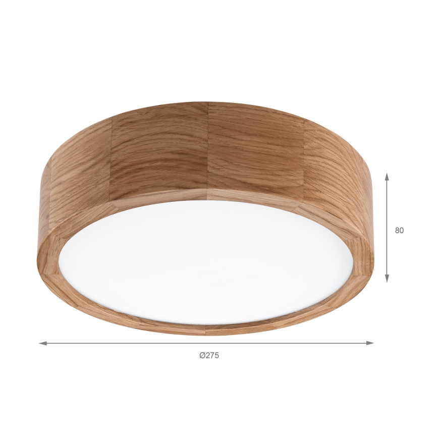 Brilagi - LED Stropní svítidlo CARVALHO LED/20W/230V dub pr. 27,5 cm