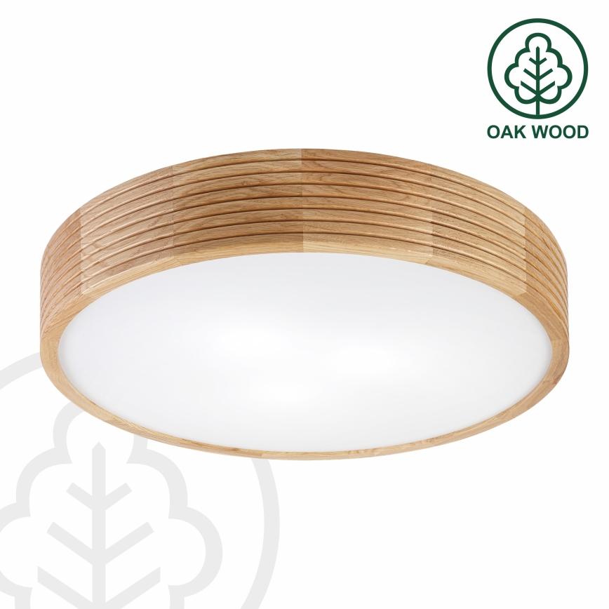 Brilagi - LED Stropní svítidlo CARVALHO MODERN 3xE27/60W/230V pr. 47,5 cm dub