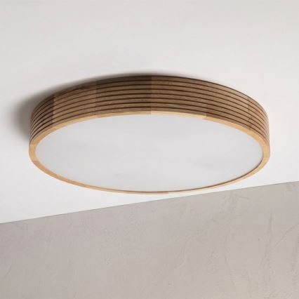 Brilagi - LED Stropní svítidlo CARVALHO MODERN 4xE27/60W/230V dub pr. 57,5 cm