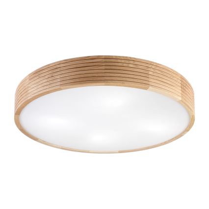 Brilagi - LED Stropní svítidlo CARVALHO MODERN 4xE27/60W/230V dub pr. 57,5 cm