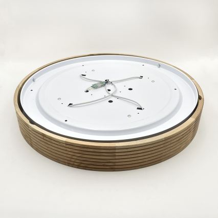 Brilagi - LED Stropní svítidlo CARVALHO MODERN 4xE27/60W/230V dub pr. 57,5 cm