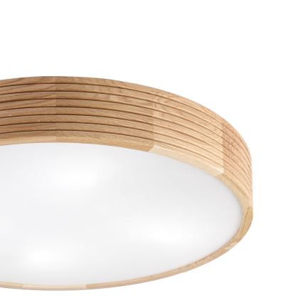 Brilagi - LED Stropní svítidlo CARVALHO MODERN 4xE27/60W/230V dub pr. 57,5 cm