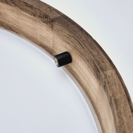 Brilagi - LED Stropní svítidlo CARVALHO SLIM 2xE27/60W/230V dub ořech pr. 37 cm