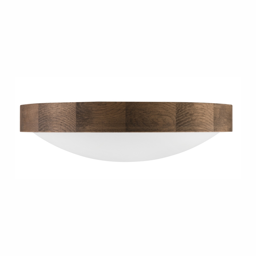 Brilagi - LED Stropní svítidlo CARVALHO SLIM 2xE27/60W/230V dub ořech pr. 37 cm